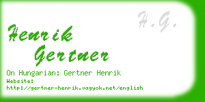 henrik gertner business card